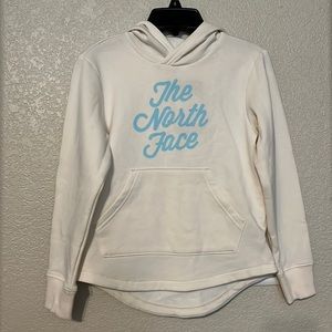 NWT The North Face Ivory Hoodie Sweatshirt Girls Small 7/8